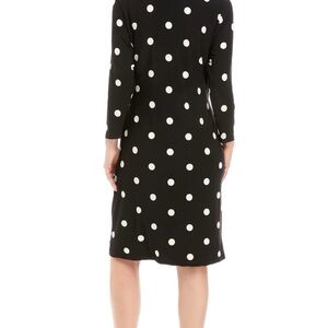 Worthington Polka Dot Navy and White dress Sz 12